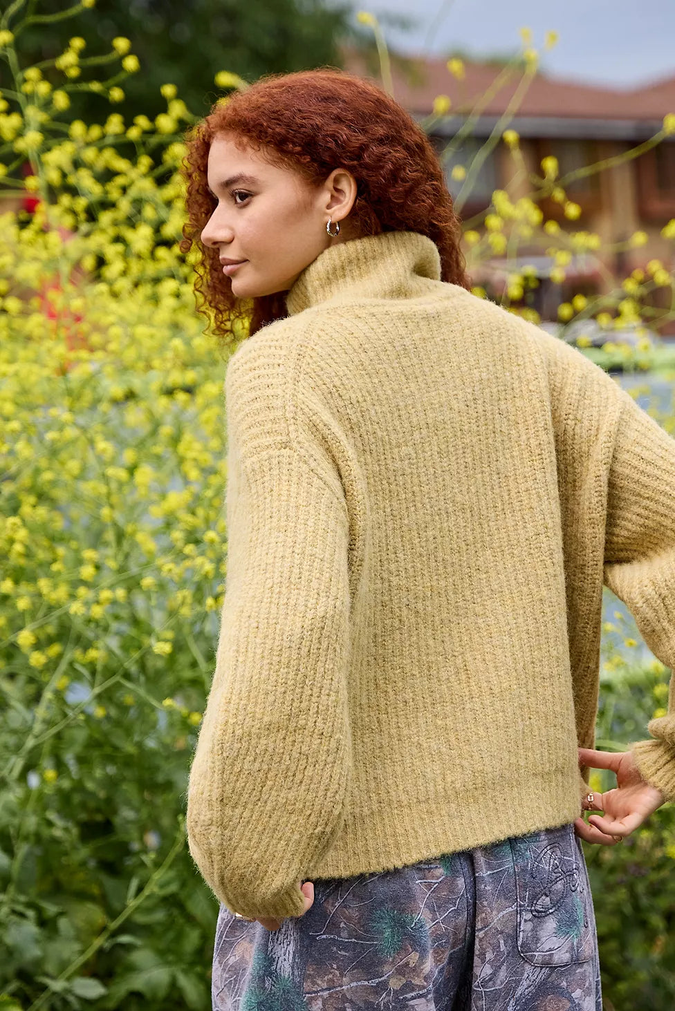 Lavera & Lux | Funnel Neck Zip-Through Cardigan