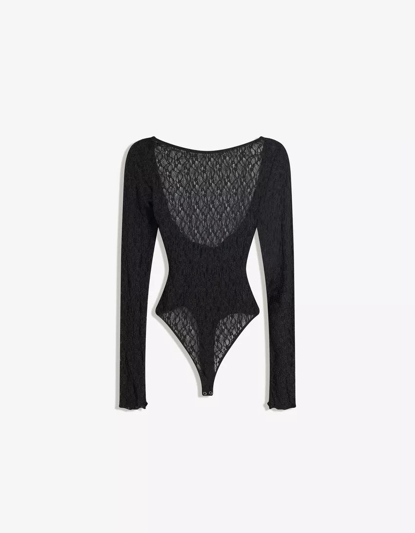 DETAILED LONGSLEEVE BODYSUIT