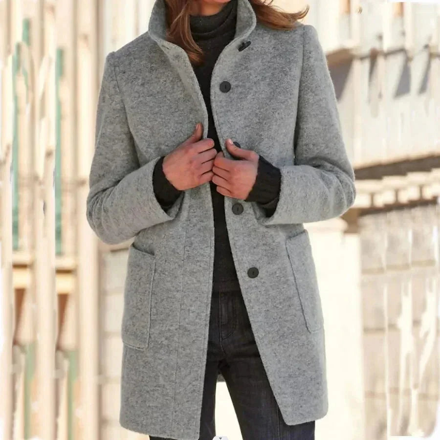 DORIA - COAT WITH BUTTON CLOSURE FOR WOMEN