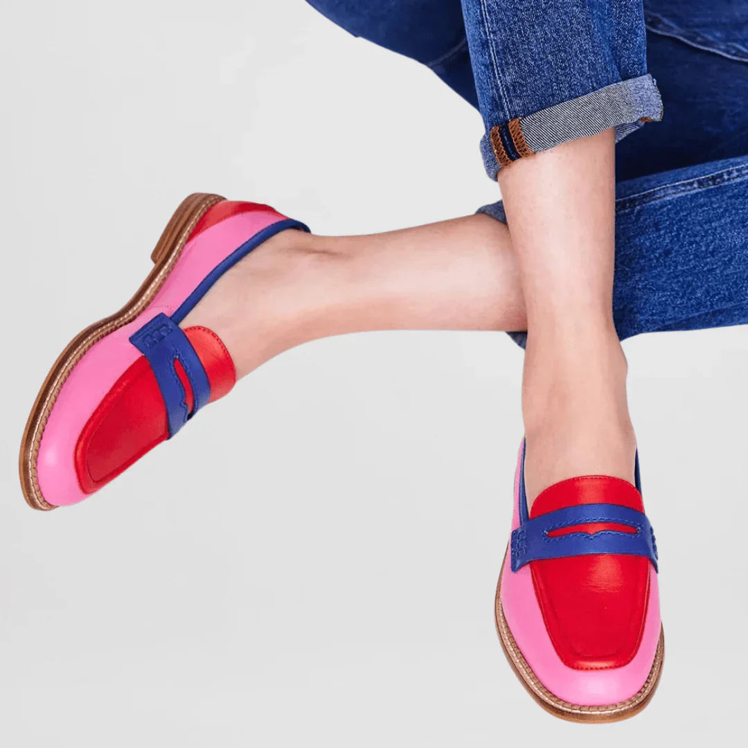 NYLA – COLOR BLOCK LOAFERS IN CASUAL STYLE