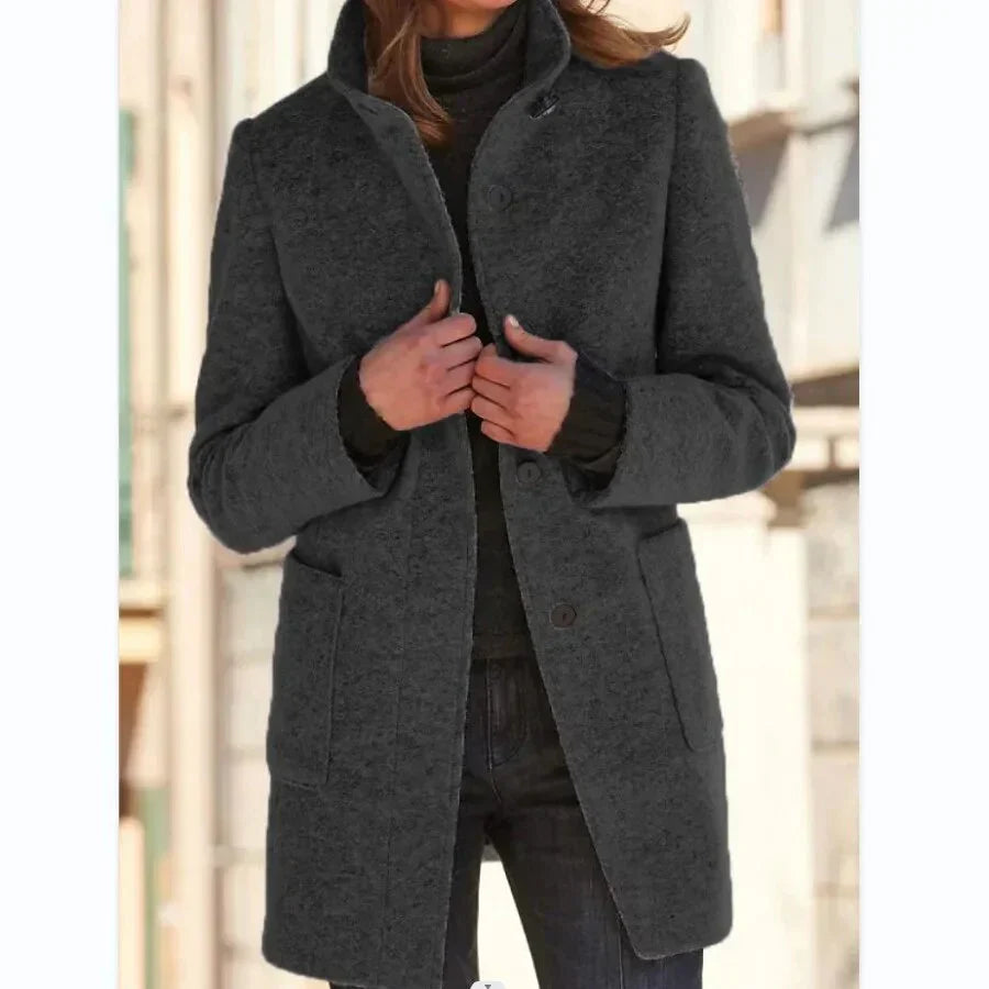 DORIA - COAT WITH BUTTON CLOSURE FOR WOMEN