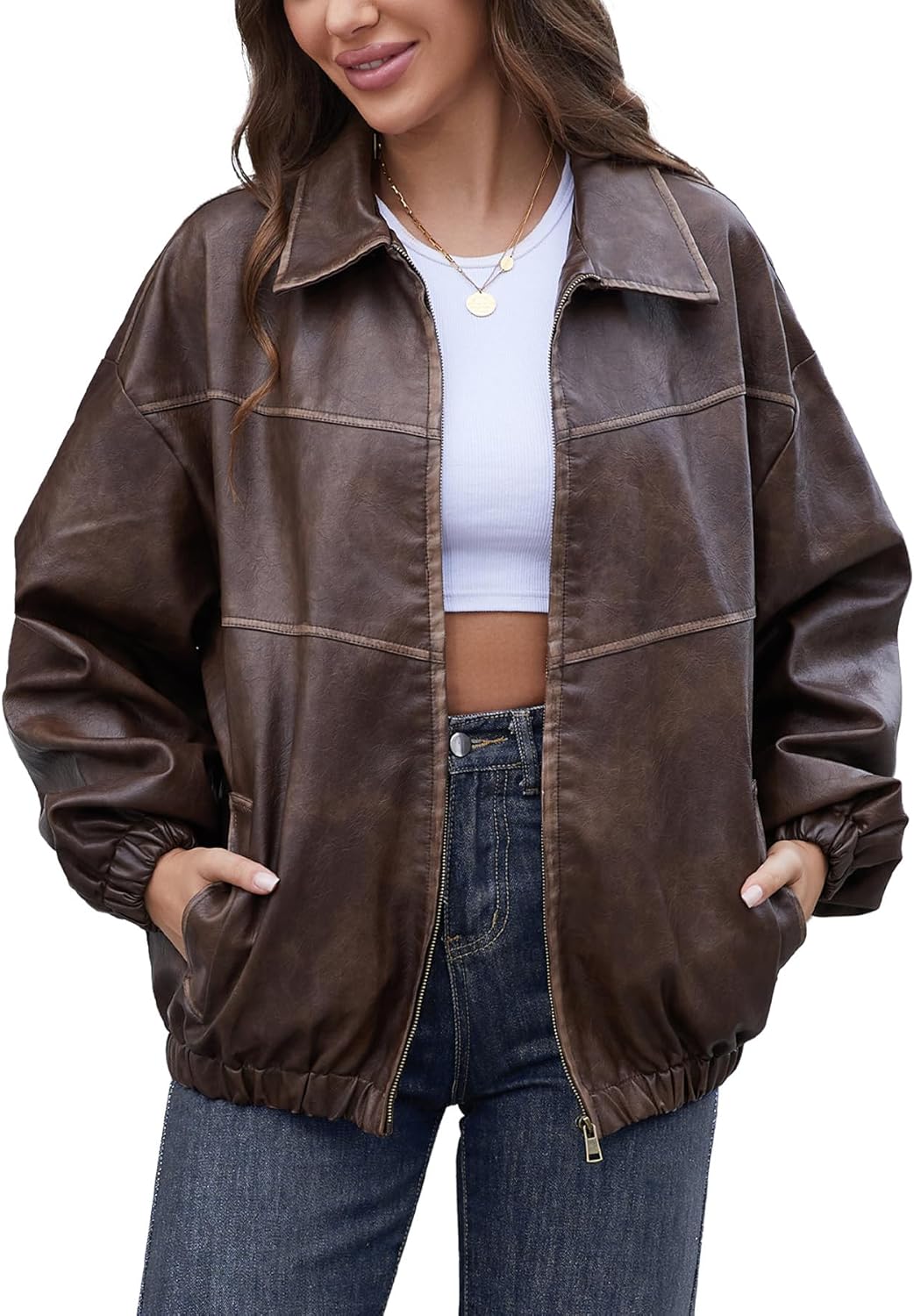 PRINCETON FAUX LEATHER JACKET