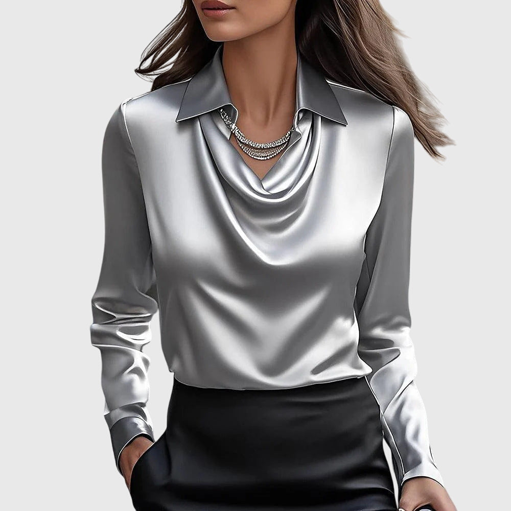 ARIANE - ELEGANT SATIN BLOUSE