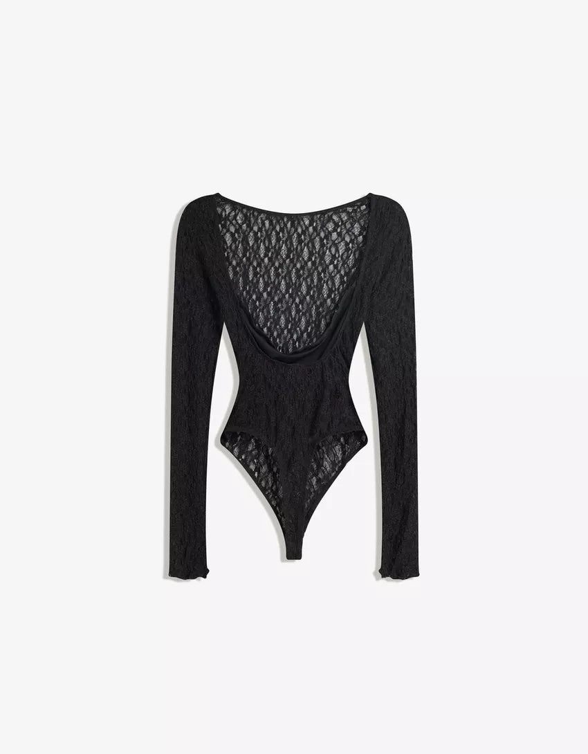 DETAILED LONGSLEEVE BODYSUIT
