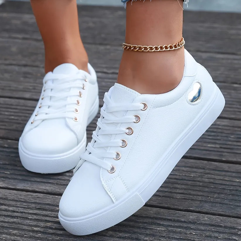 ELODIE - LOW TOP LACE-UP SNEAKERS