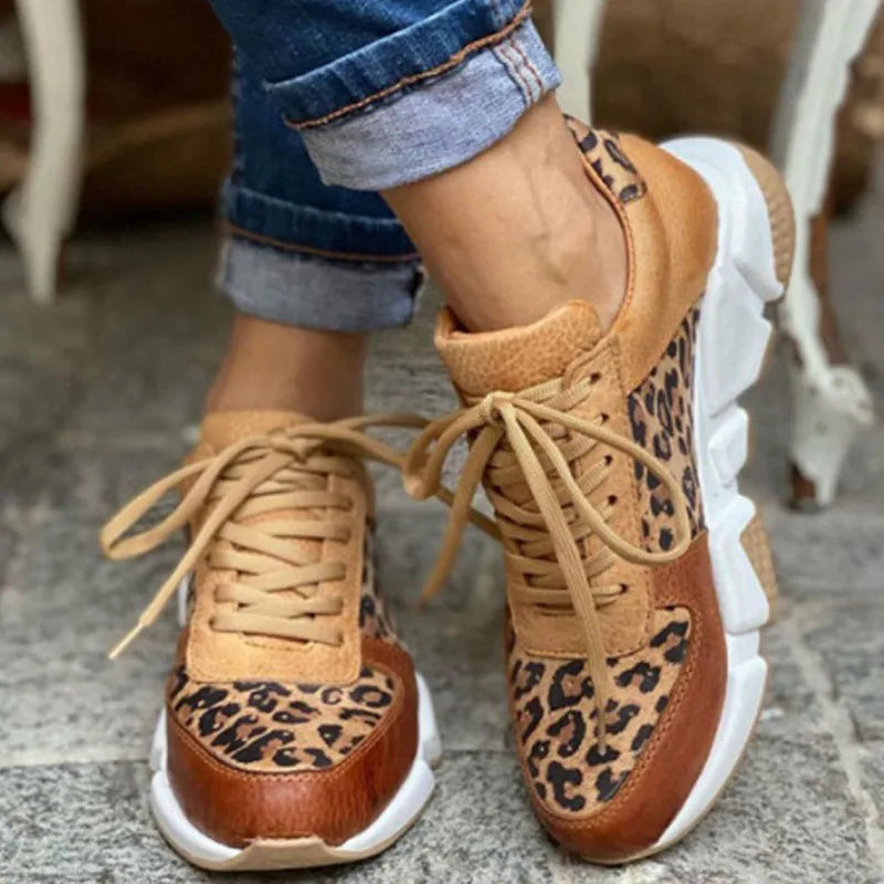 BROOKLYN - COMFORTABLE LEOPARD SNEAKERS