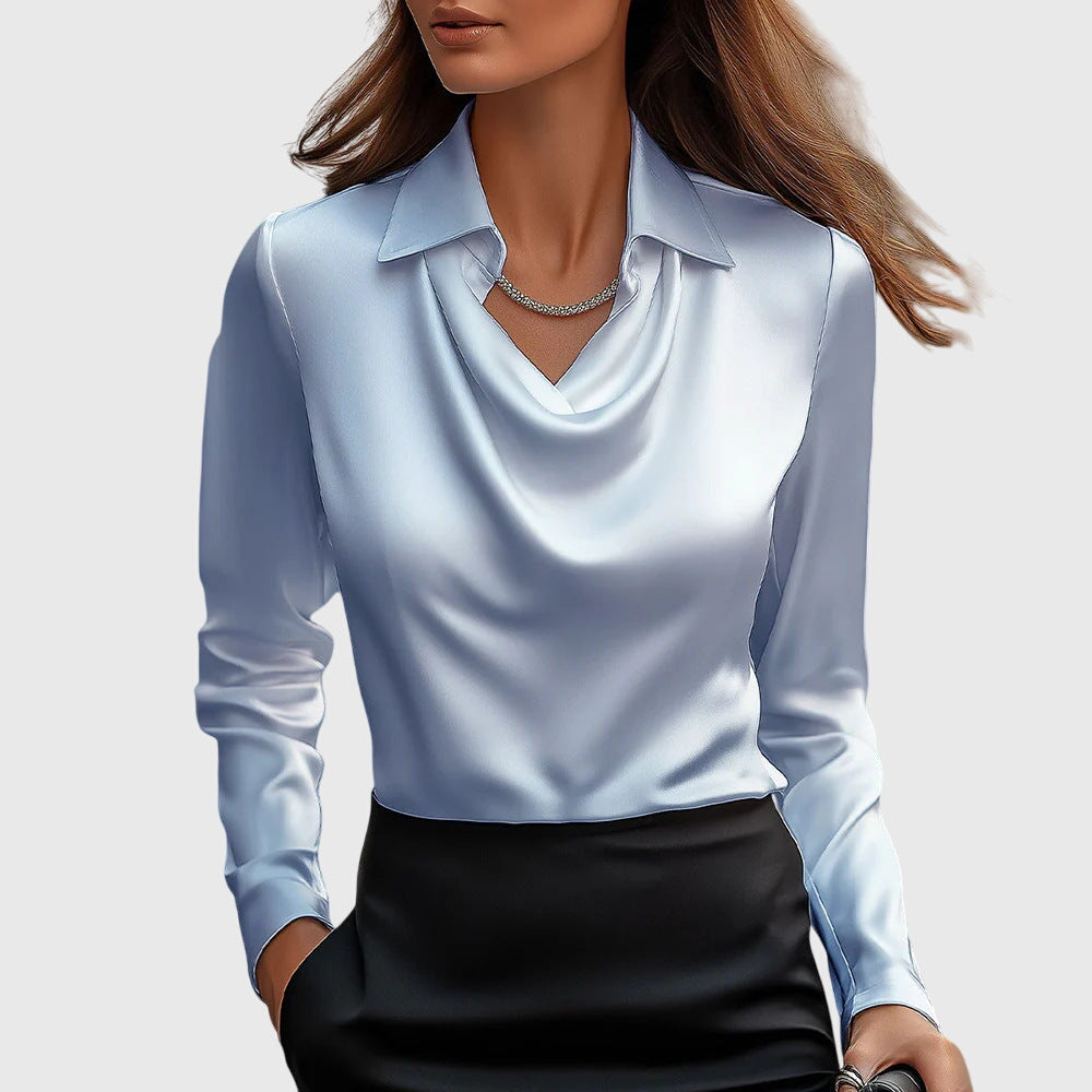 ARIANE - ELEGANT SATIN BLOUSE