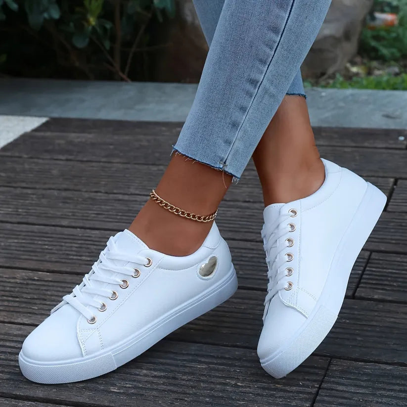 ELODIE - LOW TOP LACE-UP SNEAKERS