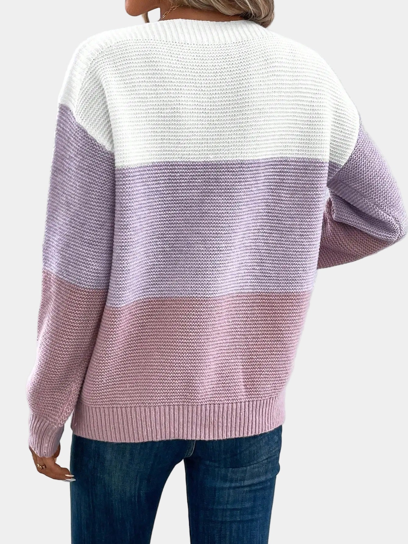 CYRALINE - STYLISH OMBRE KNIT SWEATER