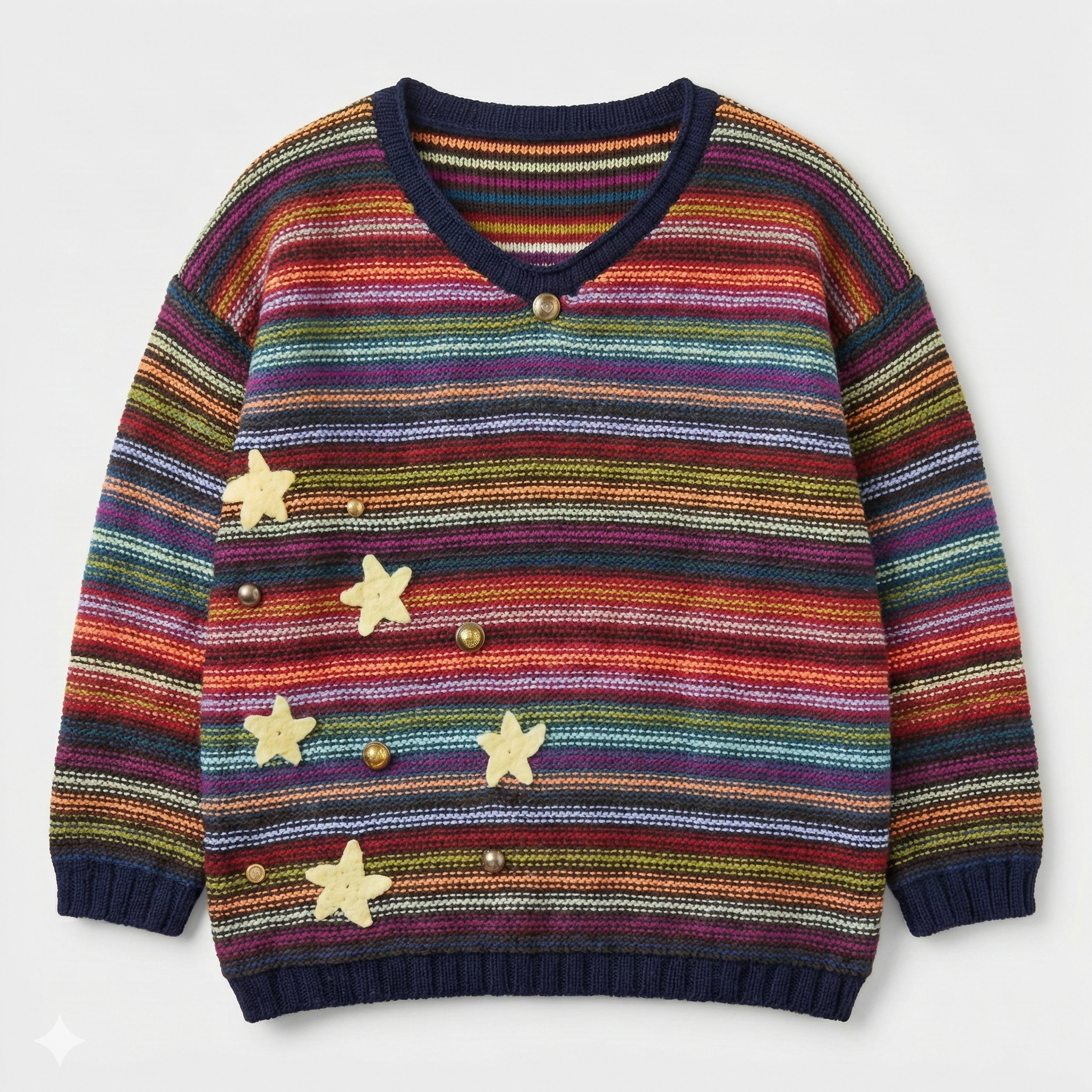Rainbow Stardust Sweater