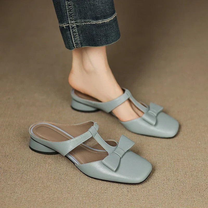 LINA - SQUARE TOE SLIPPERS