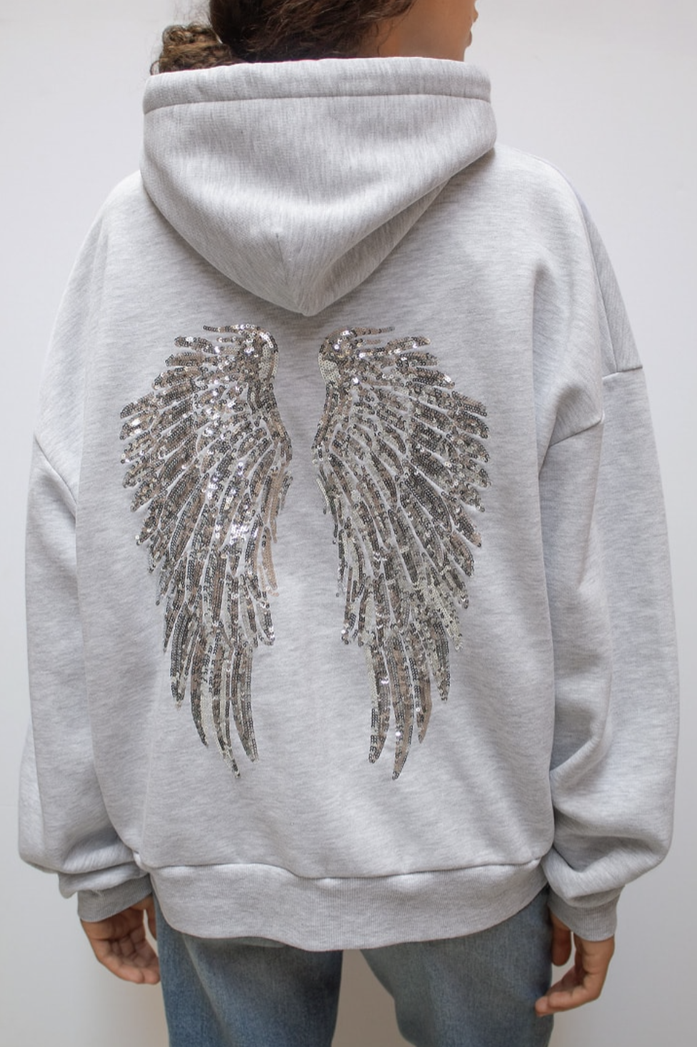 Wings Gray Hoodie
