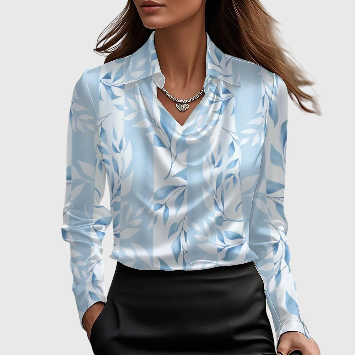 ARIANE - ELEGANT SATIN BLOUSE